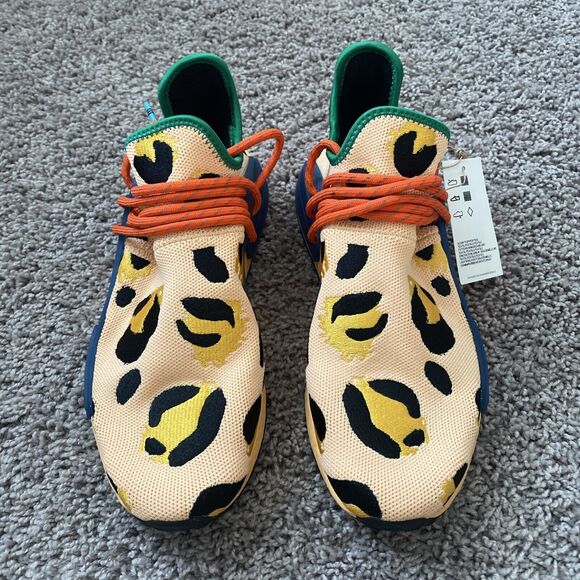 ADIDAS x PHARRELL WILLIAMS HU NMD Pulse Amber Animal Print Shoe HP3221 Size 9.5 main image 4